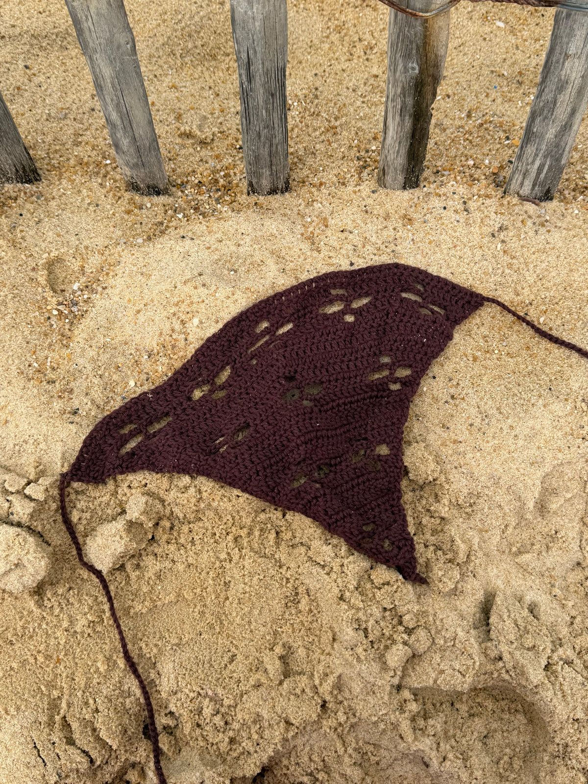 Crochet Bandana – Mocha 🤎