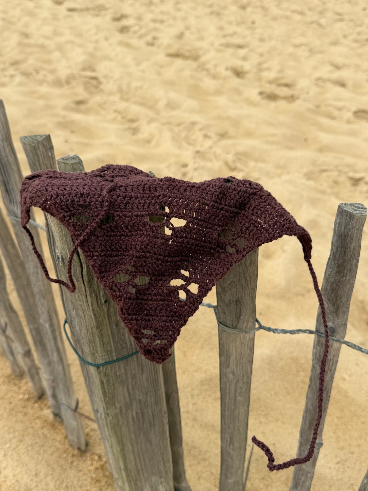 Crochet Bandana – Mocha 🤎