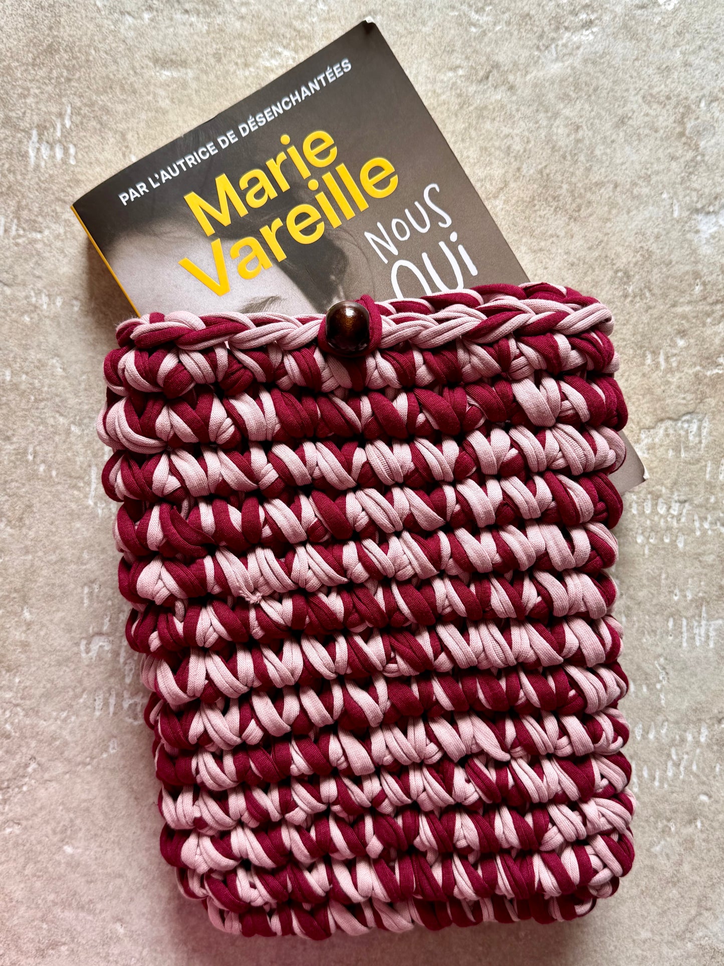 Book cover - burgundy