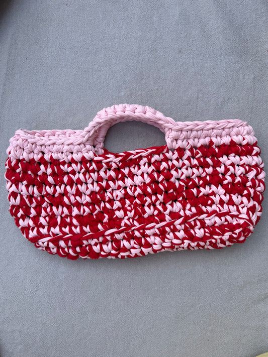 Sac M — rouge & rose