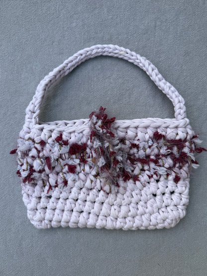 Bag S — burgundy & gold